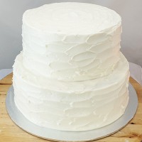 Buttercream 2 Tiers Textured cake